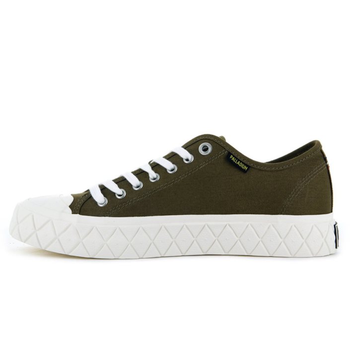 Dámské Tenisky Palladium Palla Ace Platene Low Tops Olivy Zelené | CZ JCO-39N